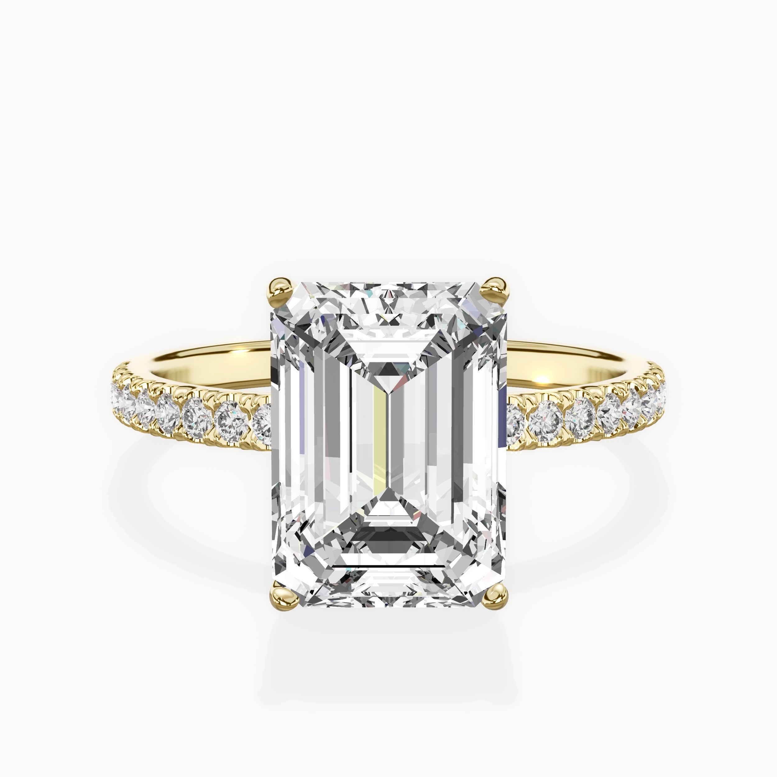 Alluring Hidden Halo Engagement Ring