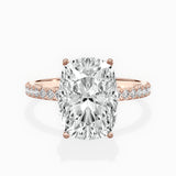 Alluring Hidden Halo Engagement Ring