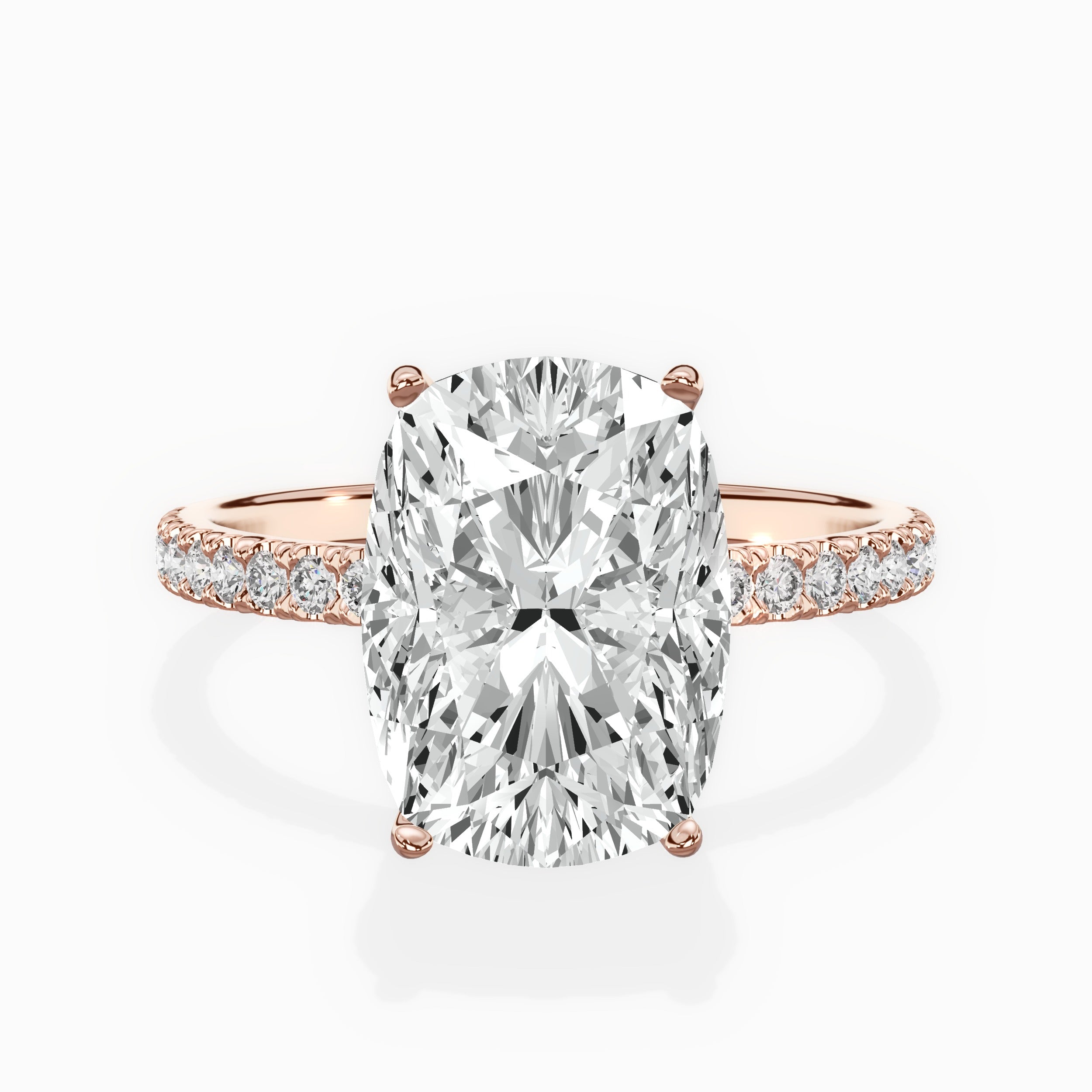 Alluring Hidden Halo Engagement Ring