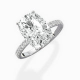 Alluring Hidden Halo Engagement Ring