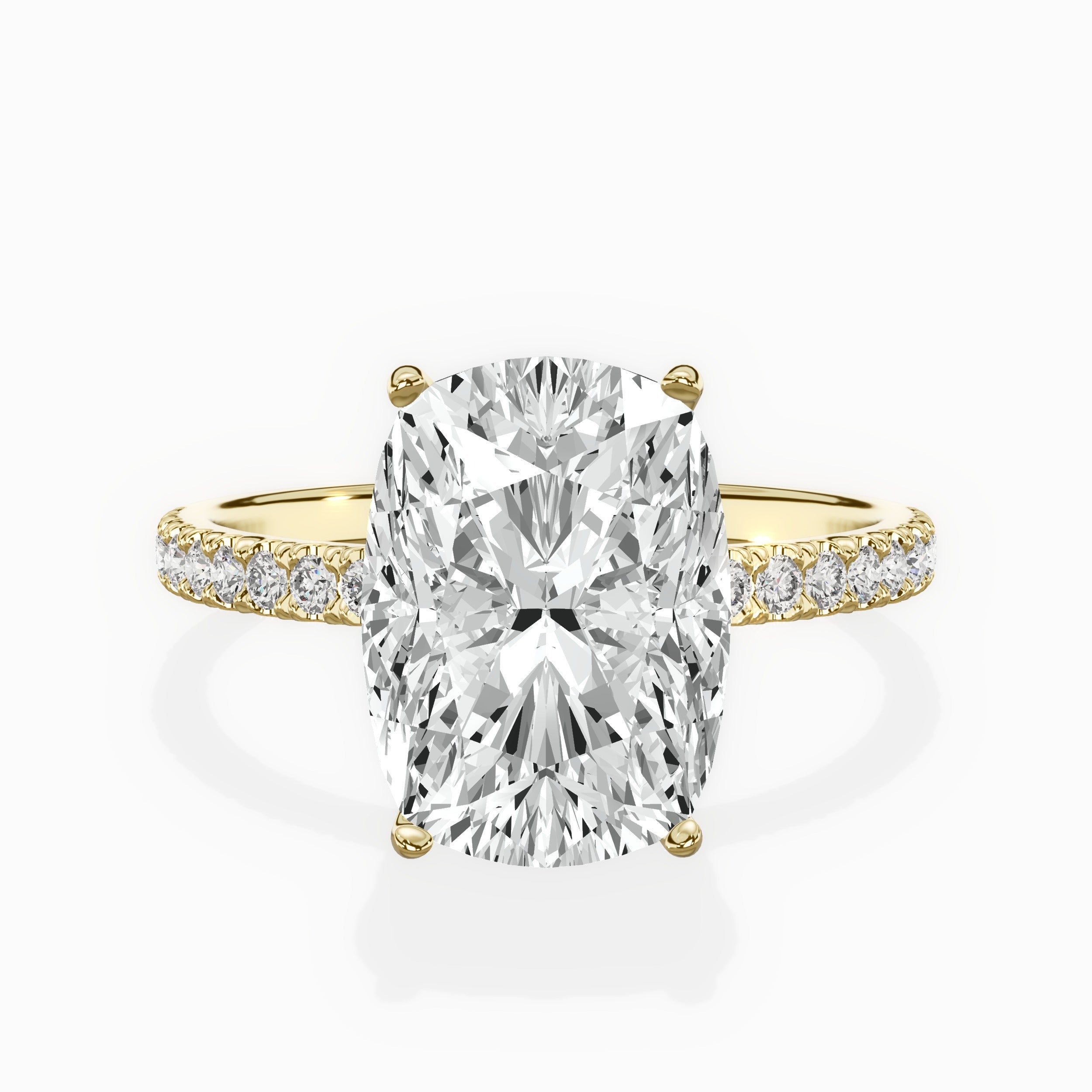 Alluring Hidden Halo Engagement Ring