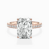 Alluring Hidden Halo Engagement Ring