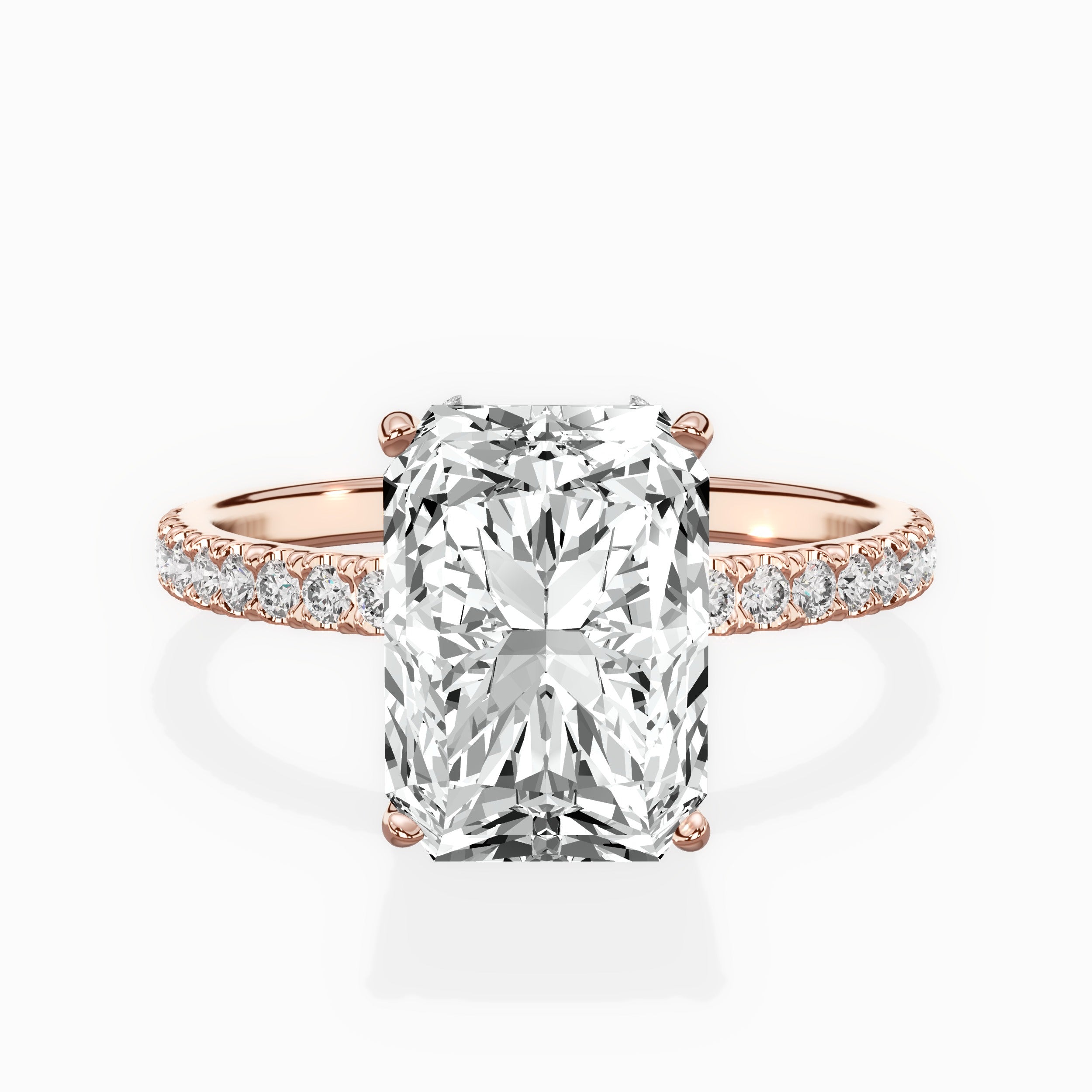 Alluring Hidden Halo Engagement Ring