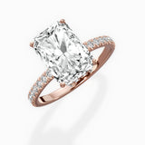 Alluring Hidden Halo Engagement Ring