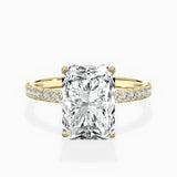 Alluring Hidden Halo Engagement Ring