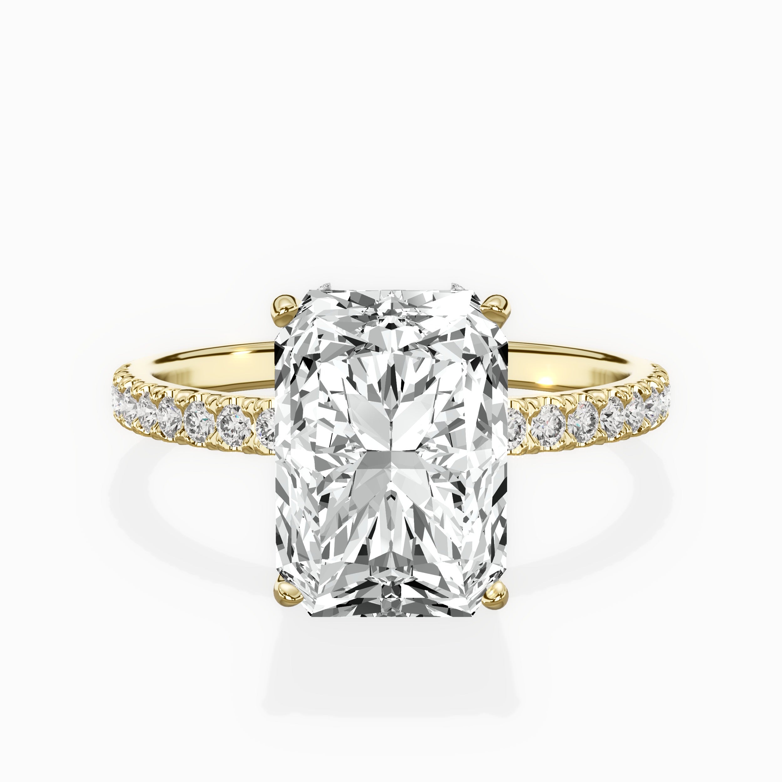 Alluring Hidden Halo Engagement Ring