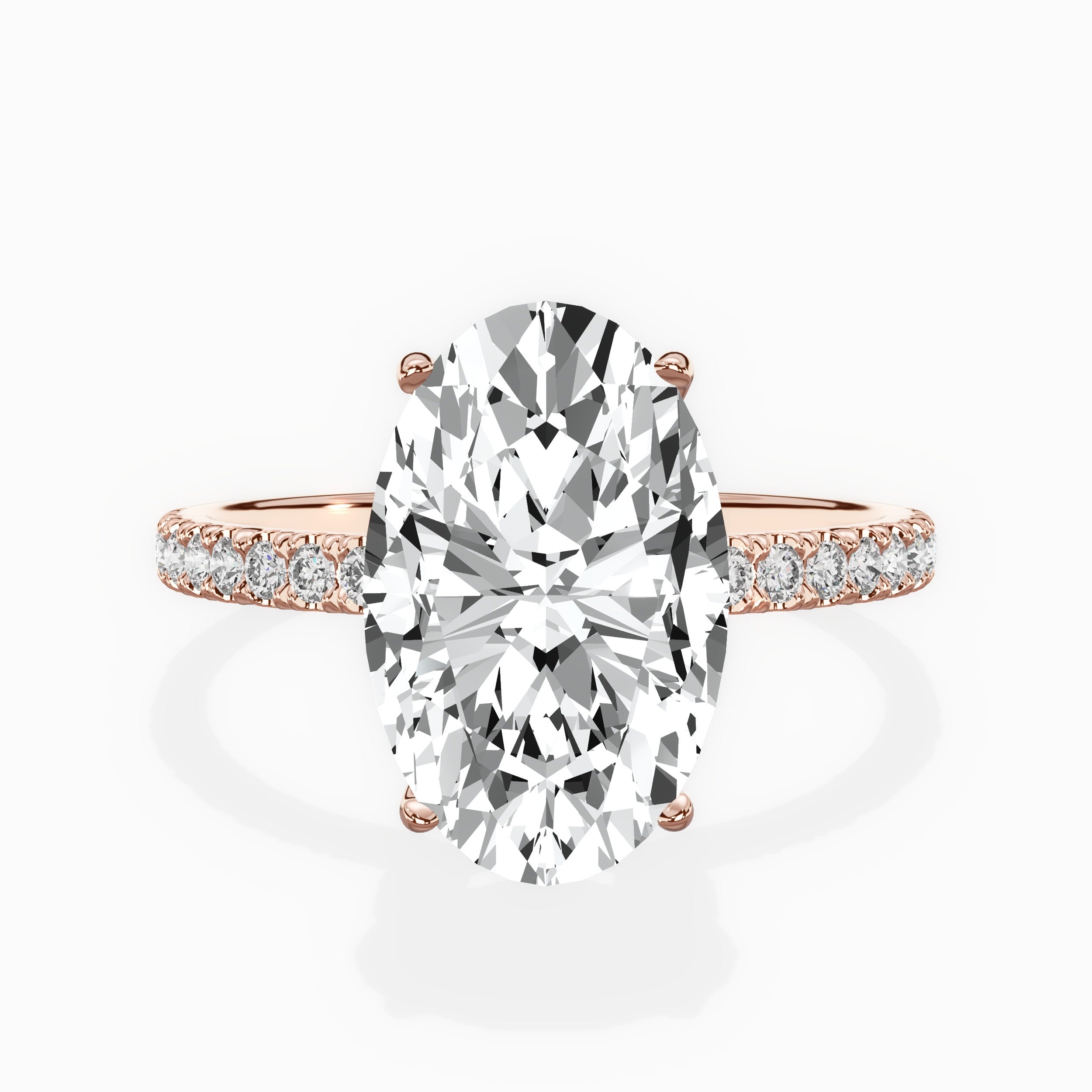 Alluring Hidden Halo Engagement Ring