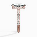 Alluring Hidden Halo Engagement Ring