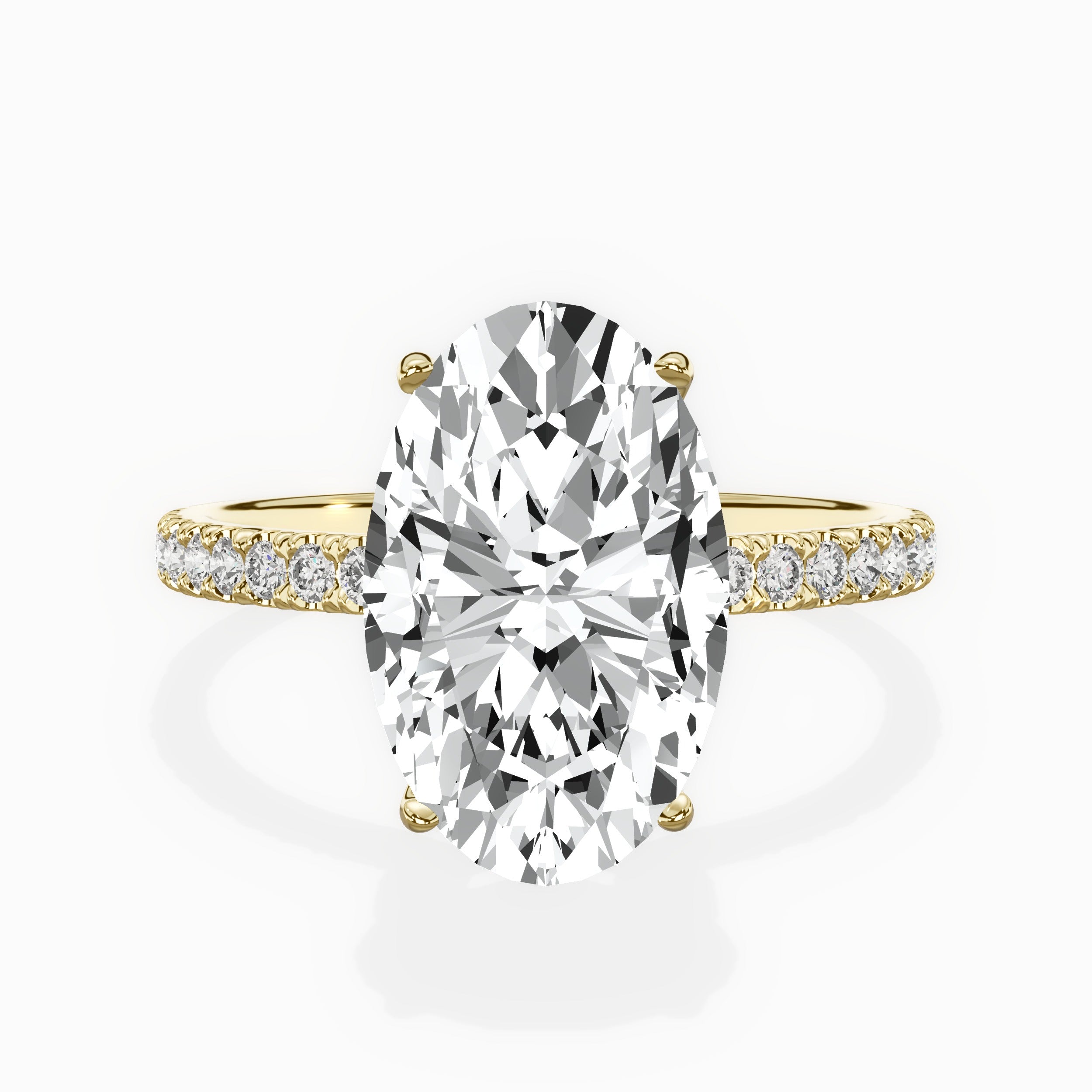Alluring Hidden Halo Engagement Ring