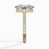 Alluring Hidden Halo Engagement Ring