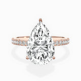 Alluring Hidden Halo Engagement Ring