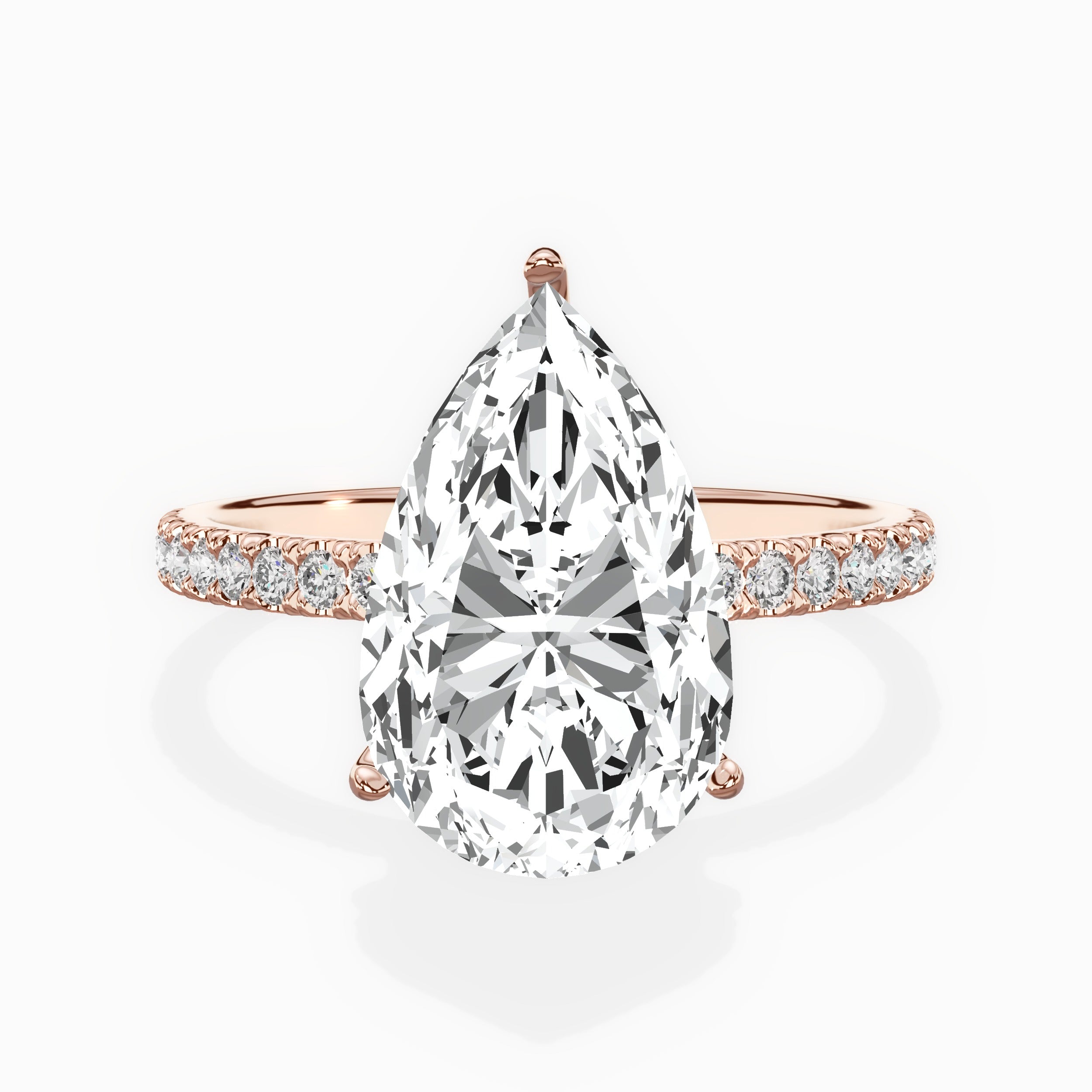 Alluring Hidden Halo Engagement Ring
