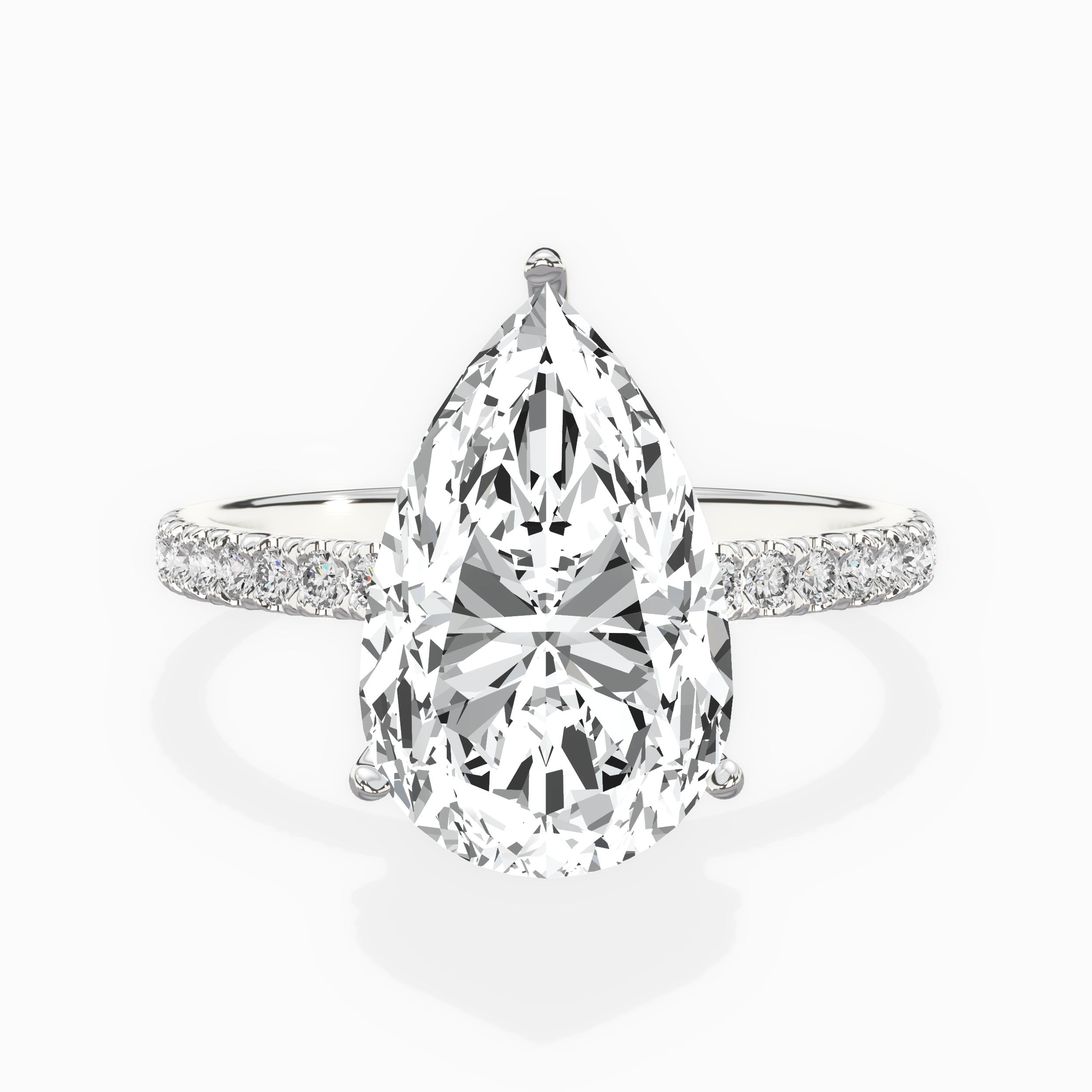 Alluring Hidden Halo Engagement Ring