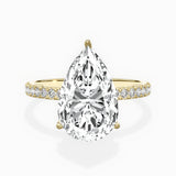 Alluring Hidden Halo Engagement Ring