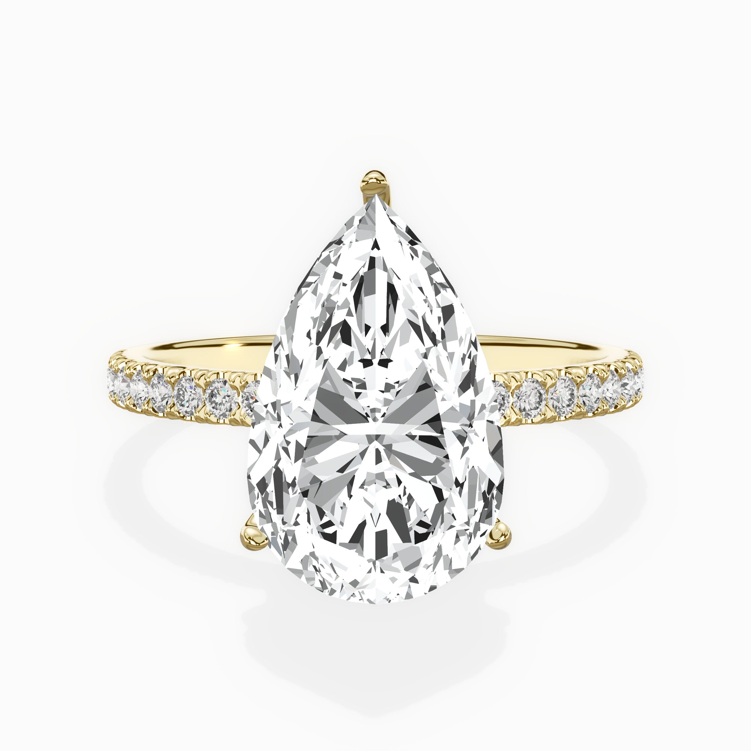 Alluring Hidden Halo Engagement Ring