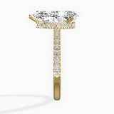 Alluring Hidden Halo Engagement Ring