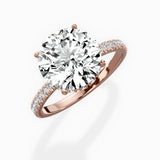 Alluring Hidden Halo Engagement Ring