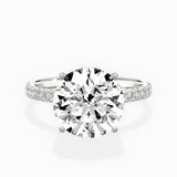 Alluring Hidden Halo Engagement Ring