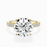 Alluring Hidden Halo Engagement Ring