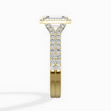 Split Shank Hidden Halo Engagement Ring