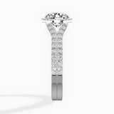 Split Shank Hidden Halo Engagement Ring