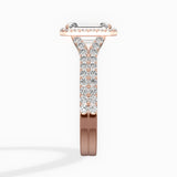 Split Shank Hidden Halo Engagement Ring