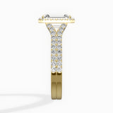 Split Shank Hidden Halo Engagement Ring