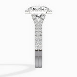 Split Shank Hidden Halo Engagement Ring