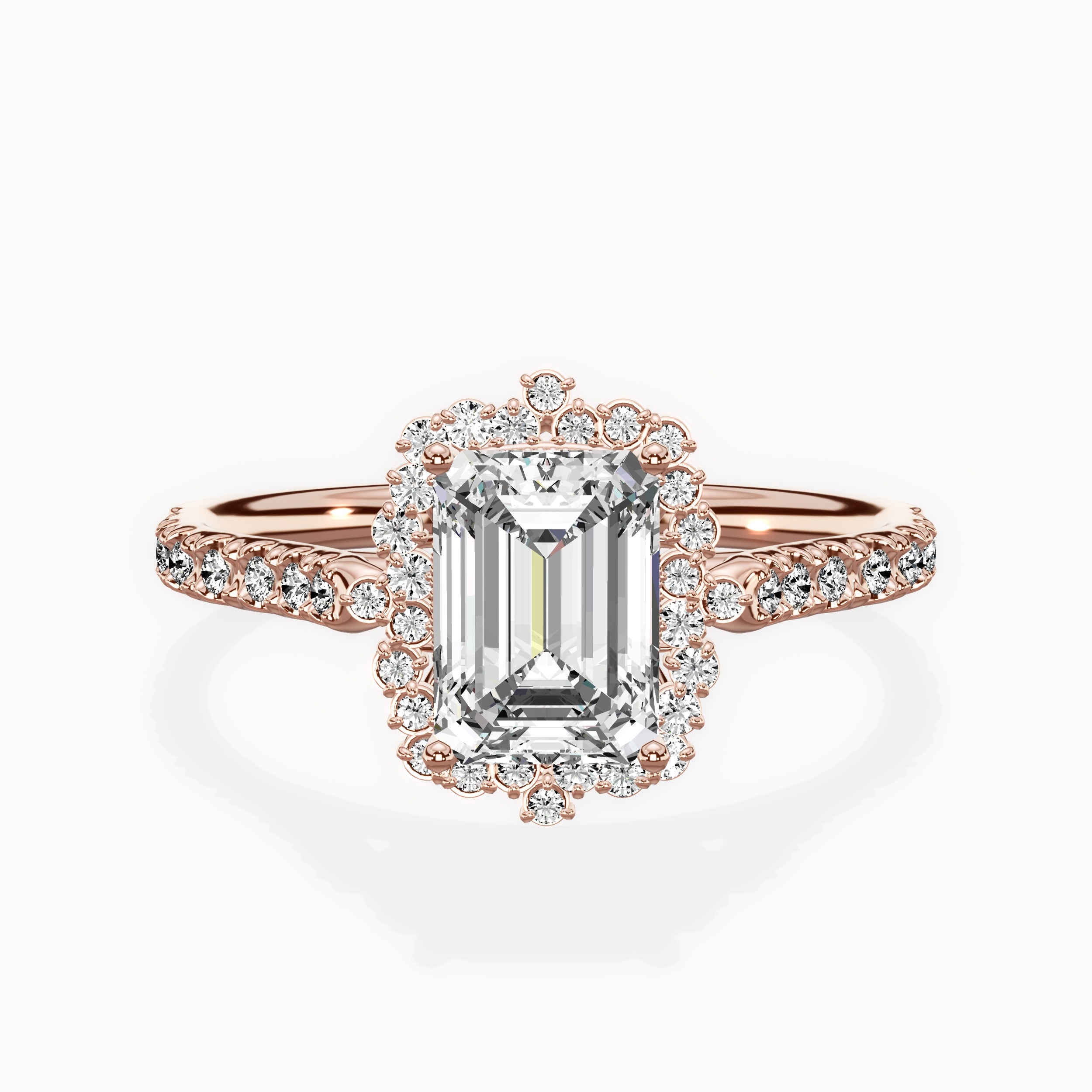 Vintage Halo Engagement Ring