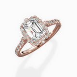 Vintage Halo Engagement Ring