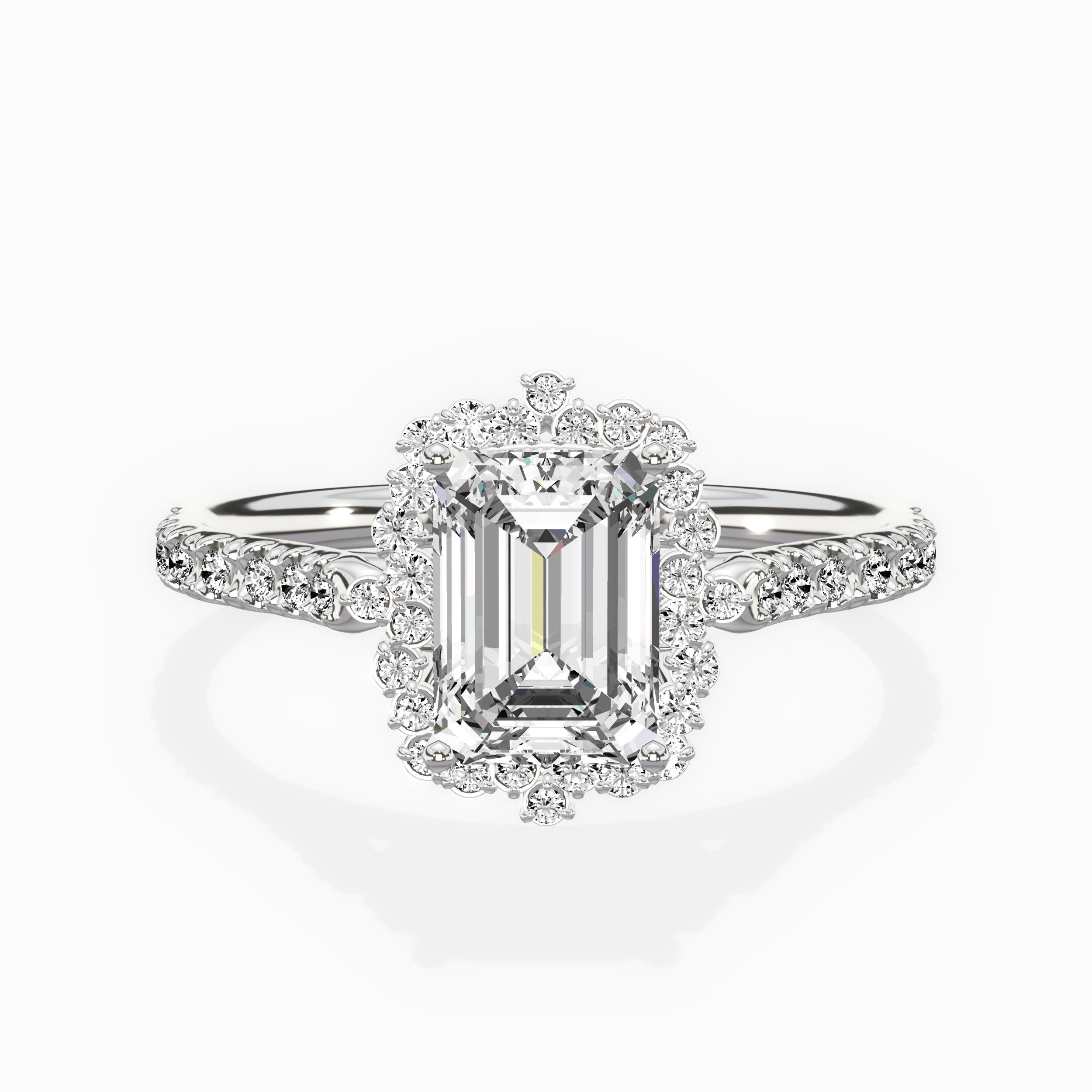 Vintage Halo Engagement Ring