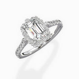 Vintage Halo Engagement Ring
