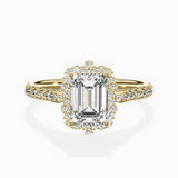 Vintage Halo Engagement Ring