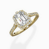 Vintage Halo Engagement Ring