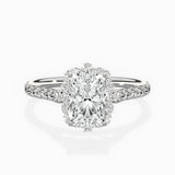 Vintage Halo Engagement Ring