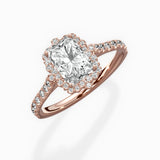 Vintage Halo Engagement Ring