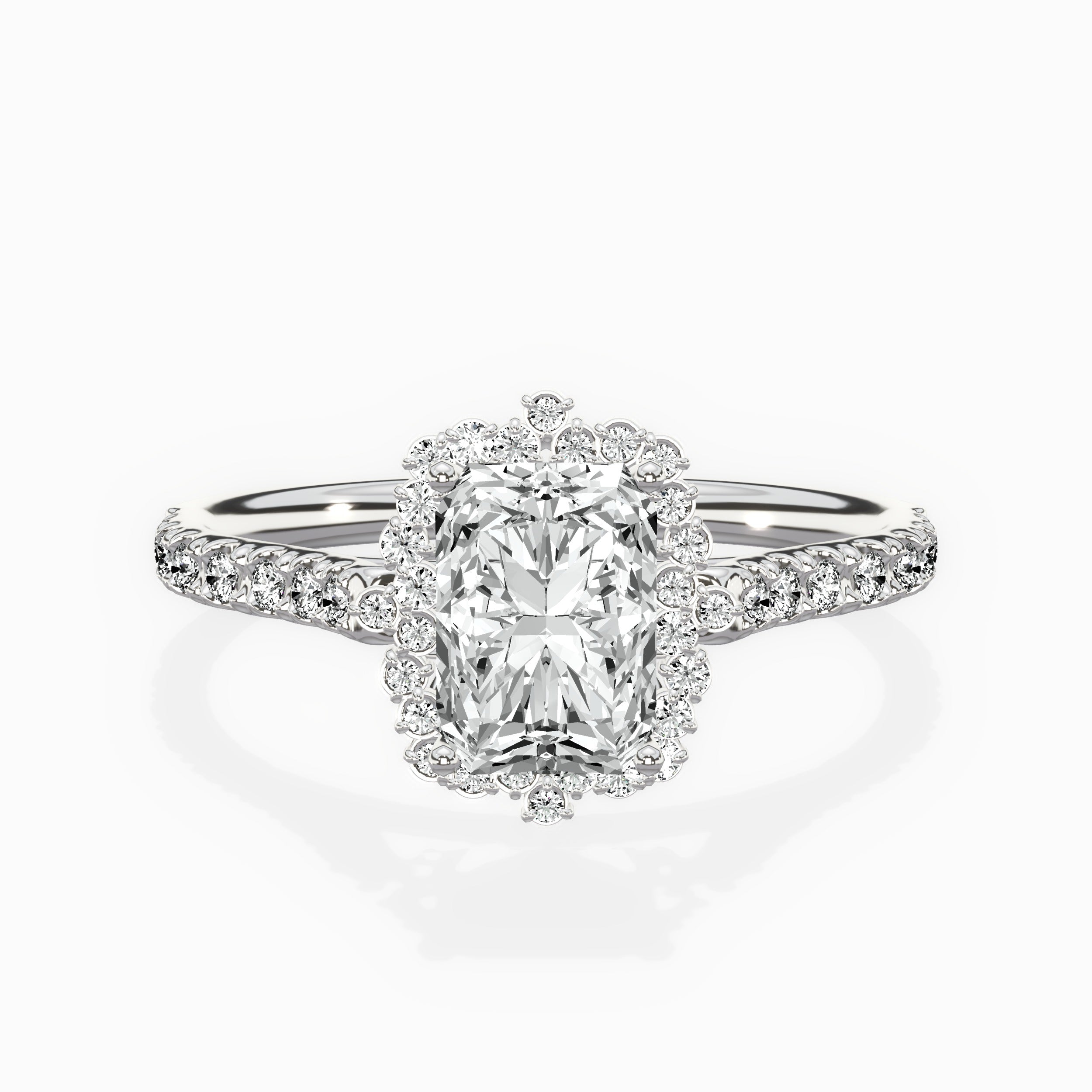 Vintage Halo Engagement Ring