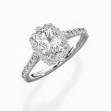 Vintage Halo Engagement Ring