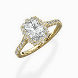 Vintage Halo Engagement Ring