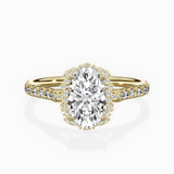 Vintage Halo Engagement Ring