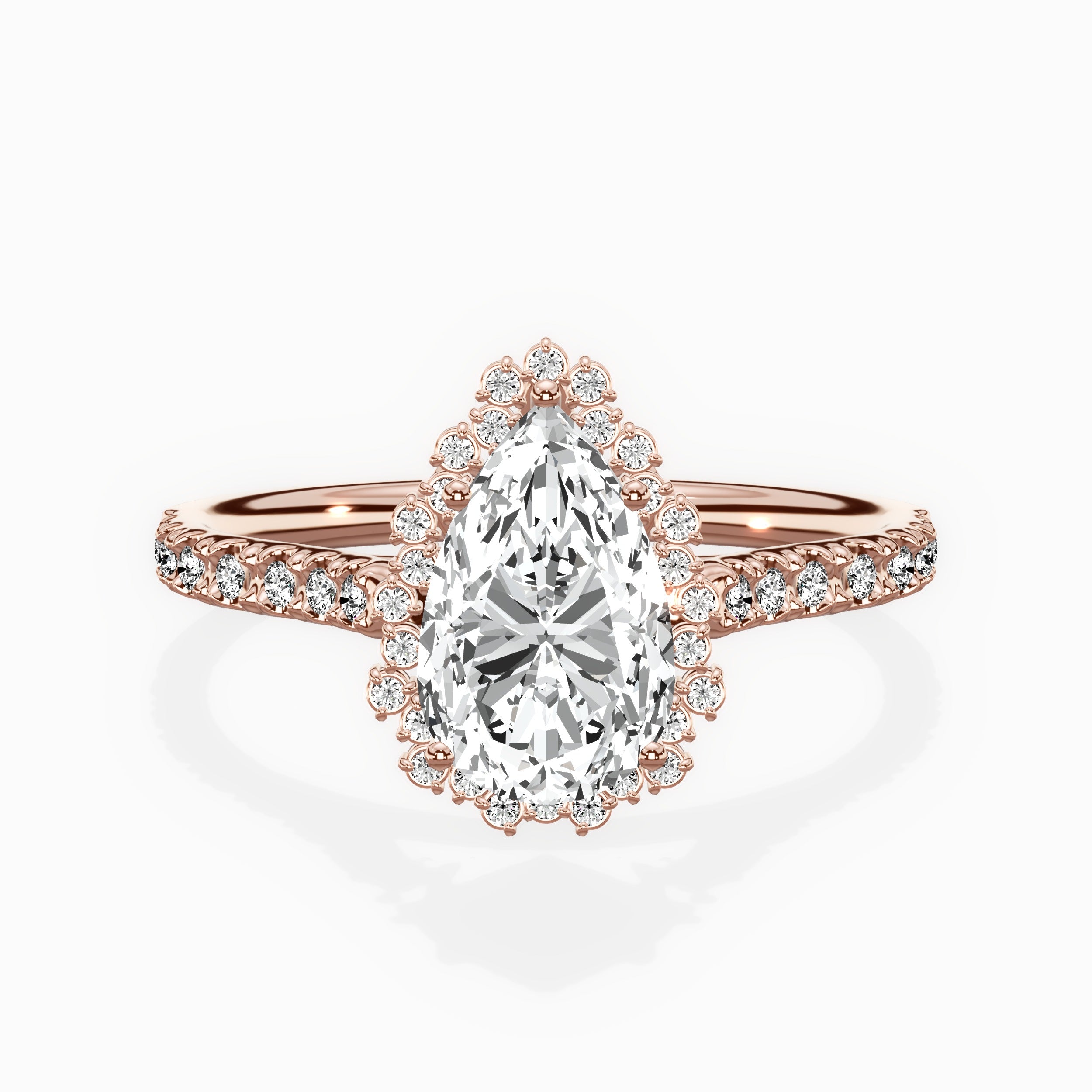 Vintage Halo Engagement Ring