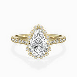 Vintage Halo Engagement Ring