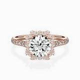 Vintage Halo Engagement Ring