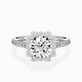 Vintage Halo Engagement Ring