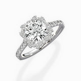 Vintage Halo Engagement Ring