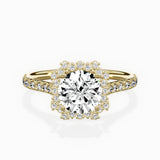 Vintage Halo Engagement Ring