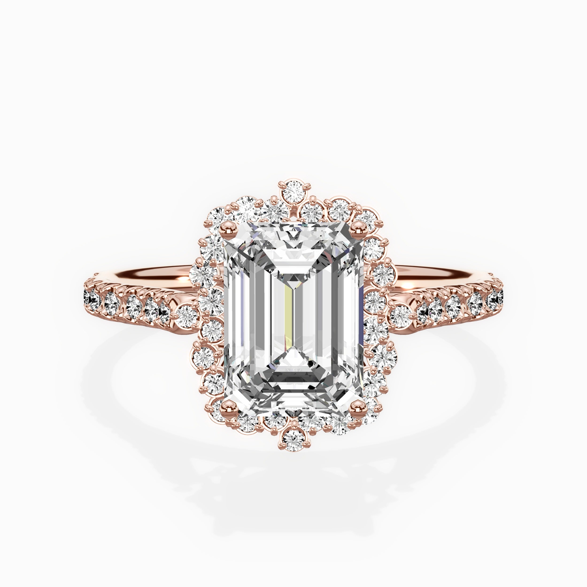 Vintage Halo Engagement Ring