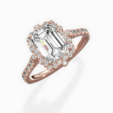 Vintage Halo Engagement Ring