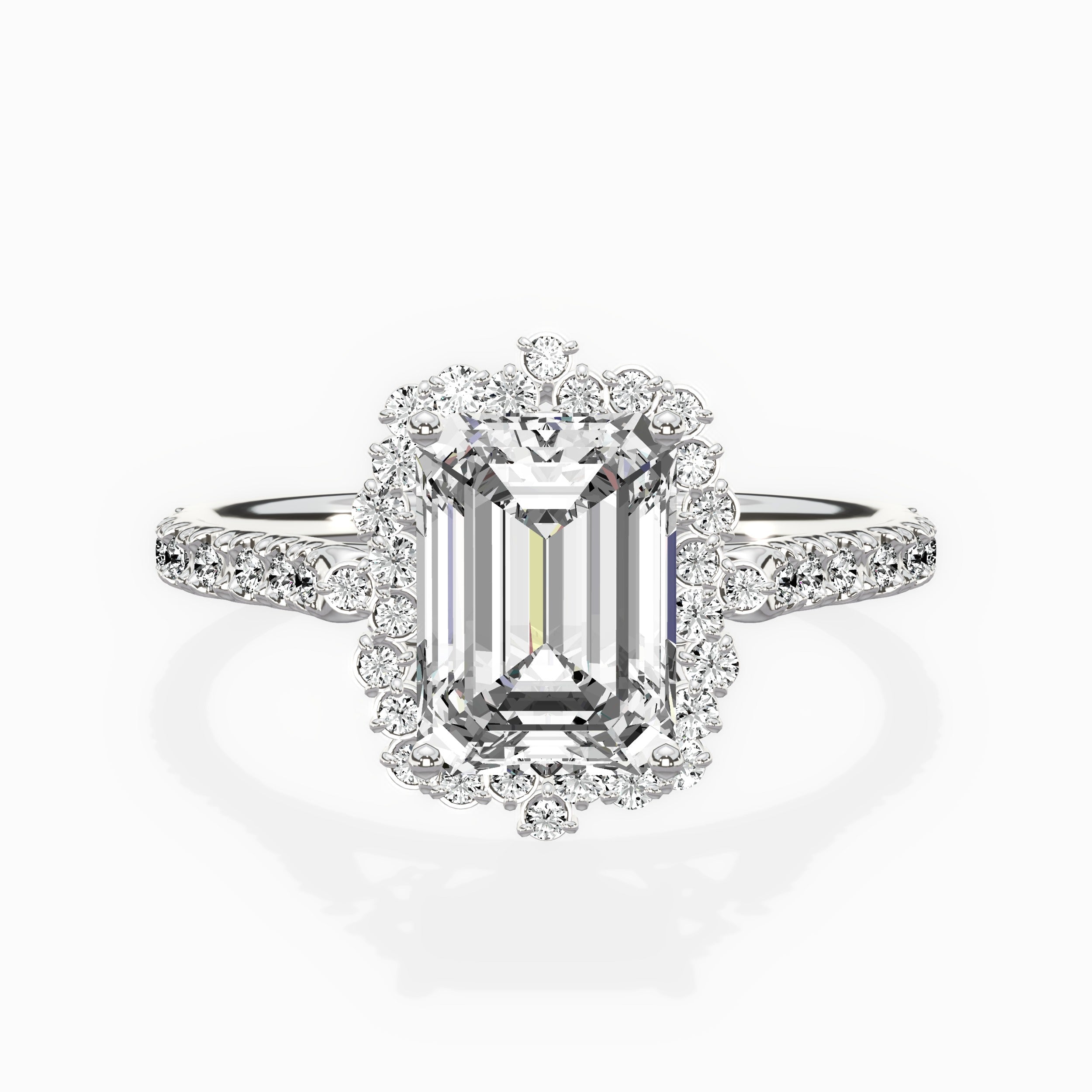 Vintage Halo Engagement Ring
