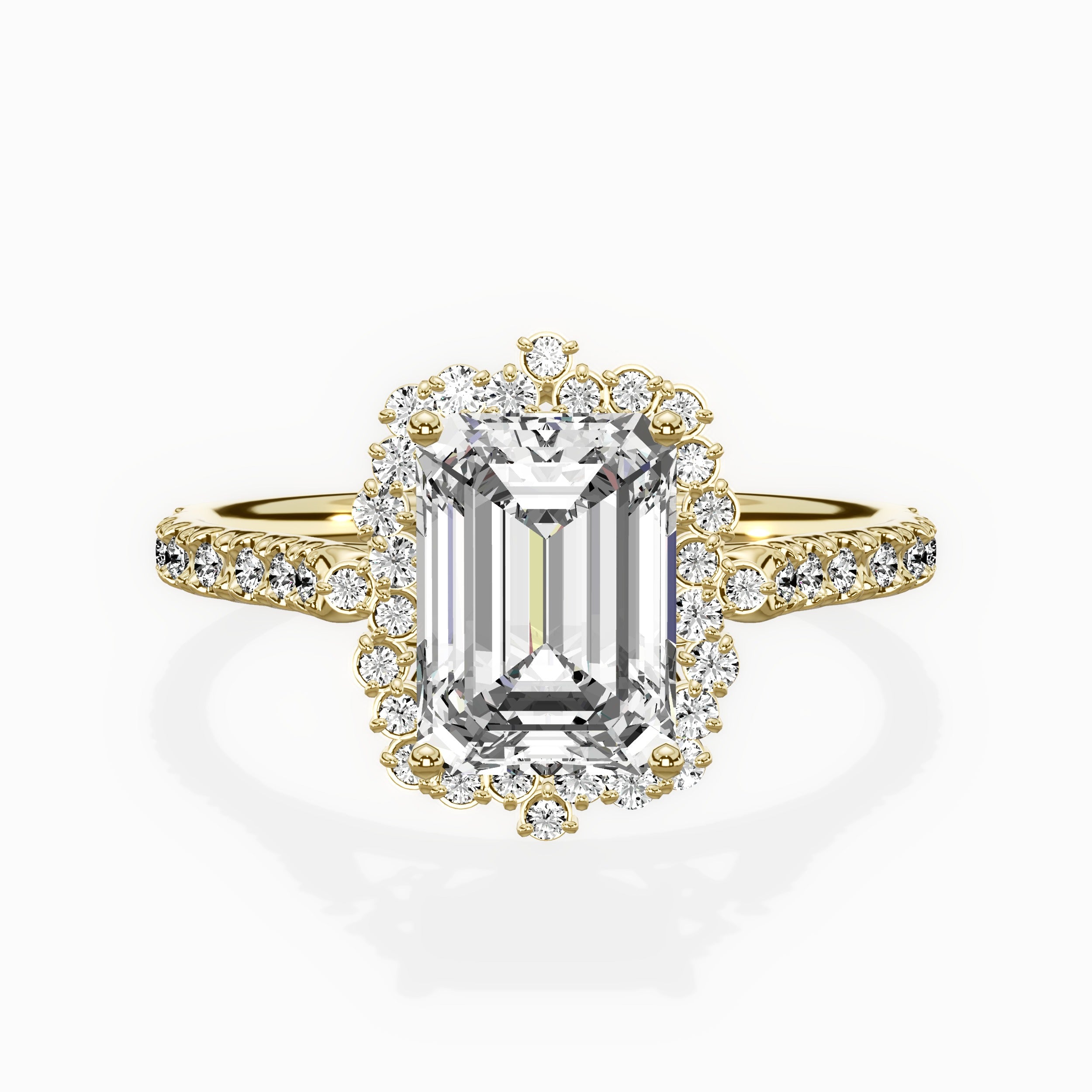 Vintage Halo Engagement Ring